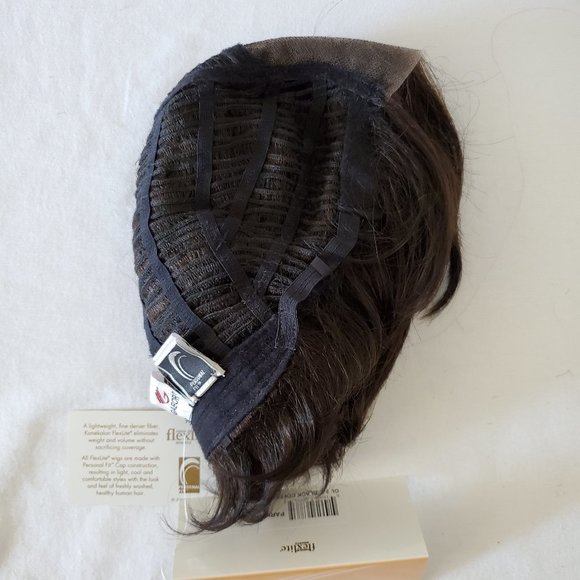 SOLD - Gabor Wig Hand-Tied Lace Front & Mono Part Short Wavy Dark Brown NWT - Picture 14 of 16